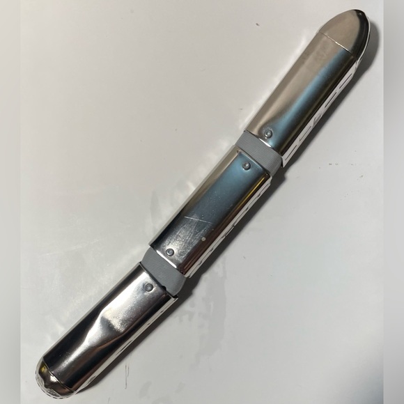 Vintage Schylling Streamliner Collectors 3 Car Chrome Plated Tin Train Toy Train - Picture 2 of 6